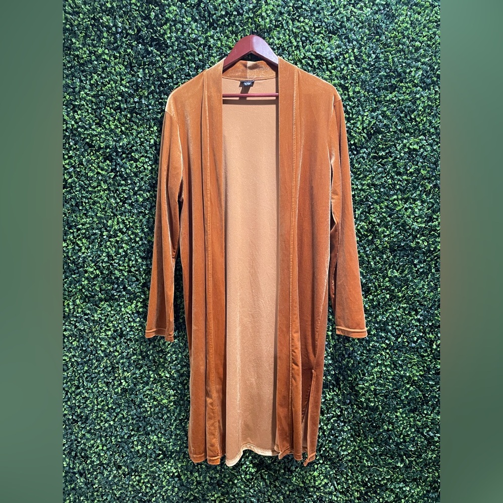 Rue21 Women's Velvet Gold Cardigan